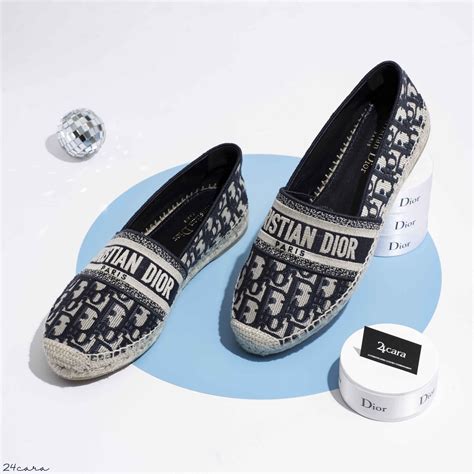 Dior Granville Espadrille Deep Blue Dior Oblique Embroidered 